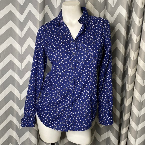 Brooks Brothers Tops - BROOKS BROTHERS blue floral print button up